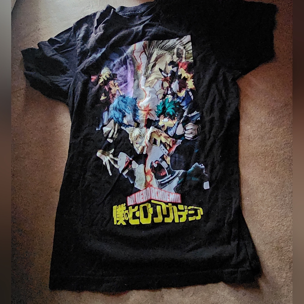 Kids Black Graphic T-Shirt
